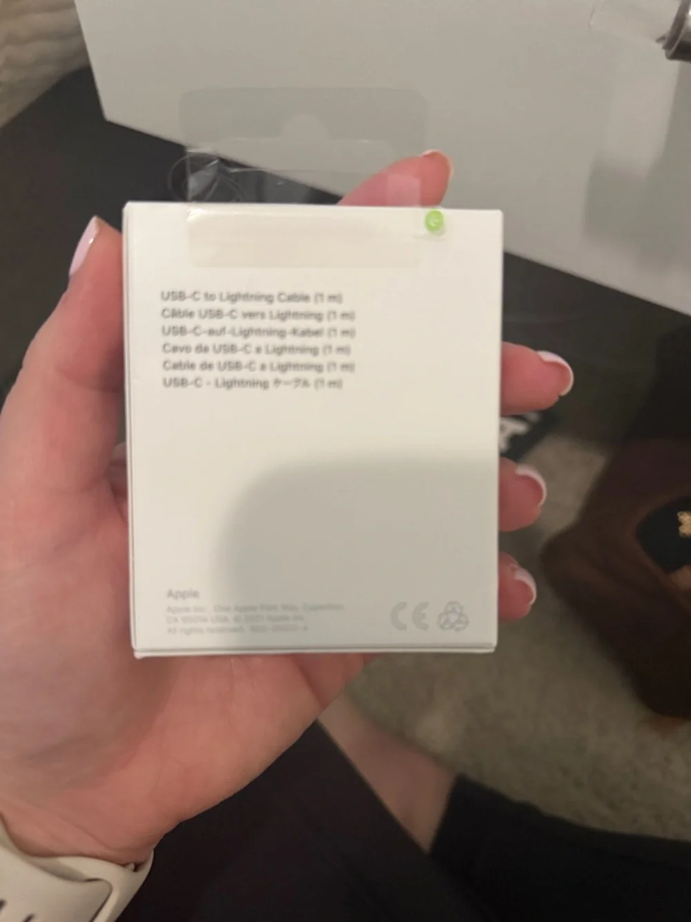 Unopened Apple USB-C to Lightning Cable (1 meter)